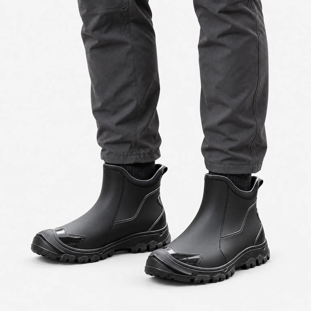 Trekstride - Slip-On Outdoor Walking Boots Navigating Muddy Trails