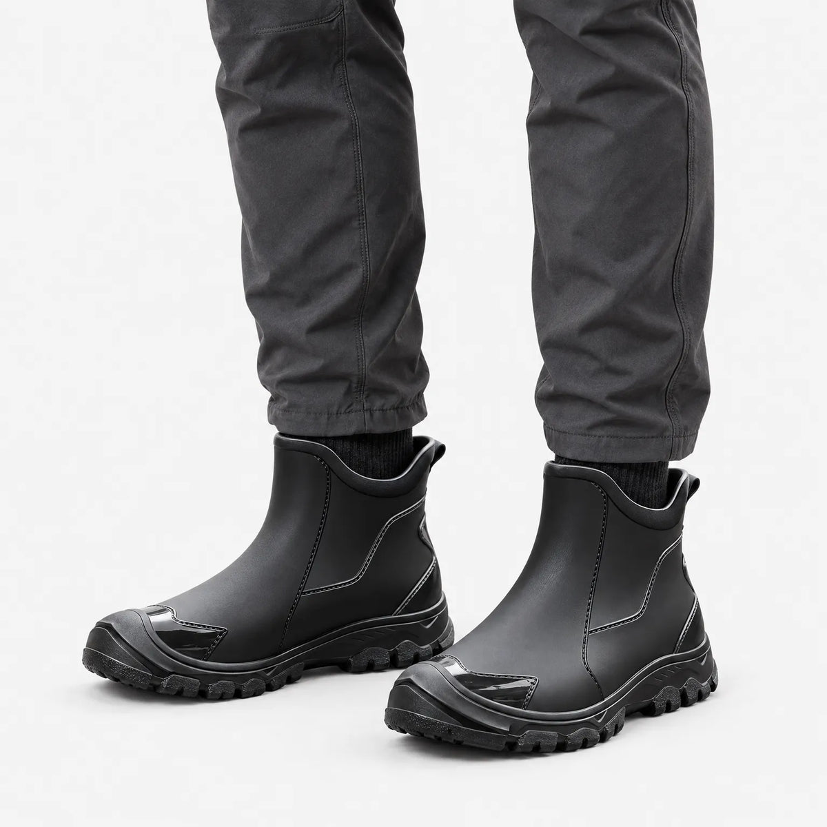 Trekstride - Slip-On Outdoor Walking Boots Navigating Muddy Trails