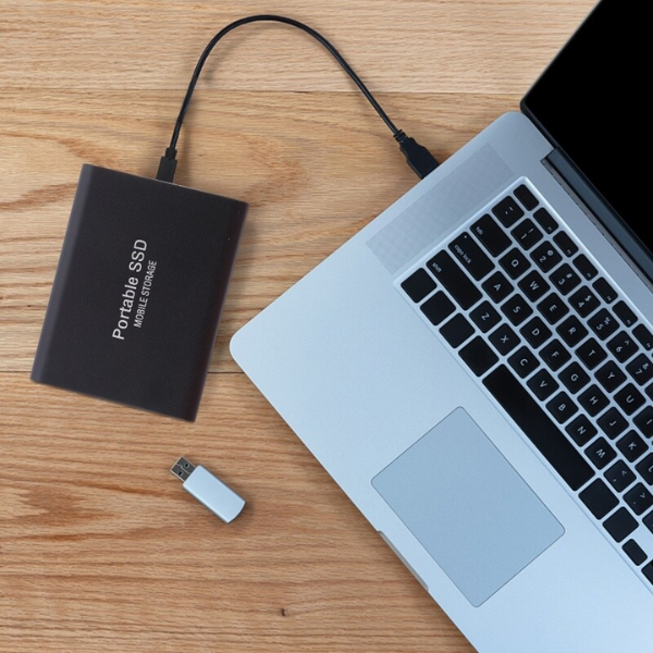 Portable SSD with USB cable
