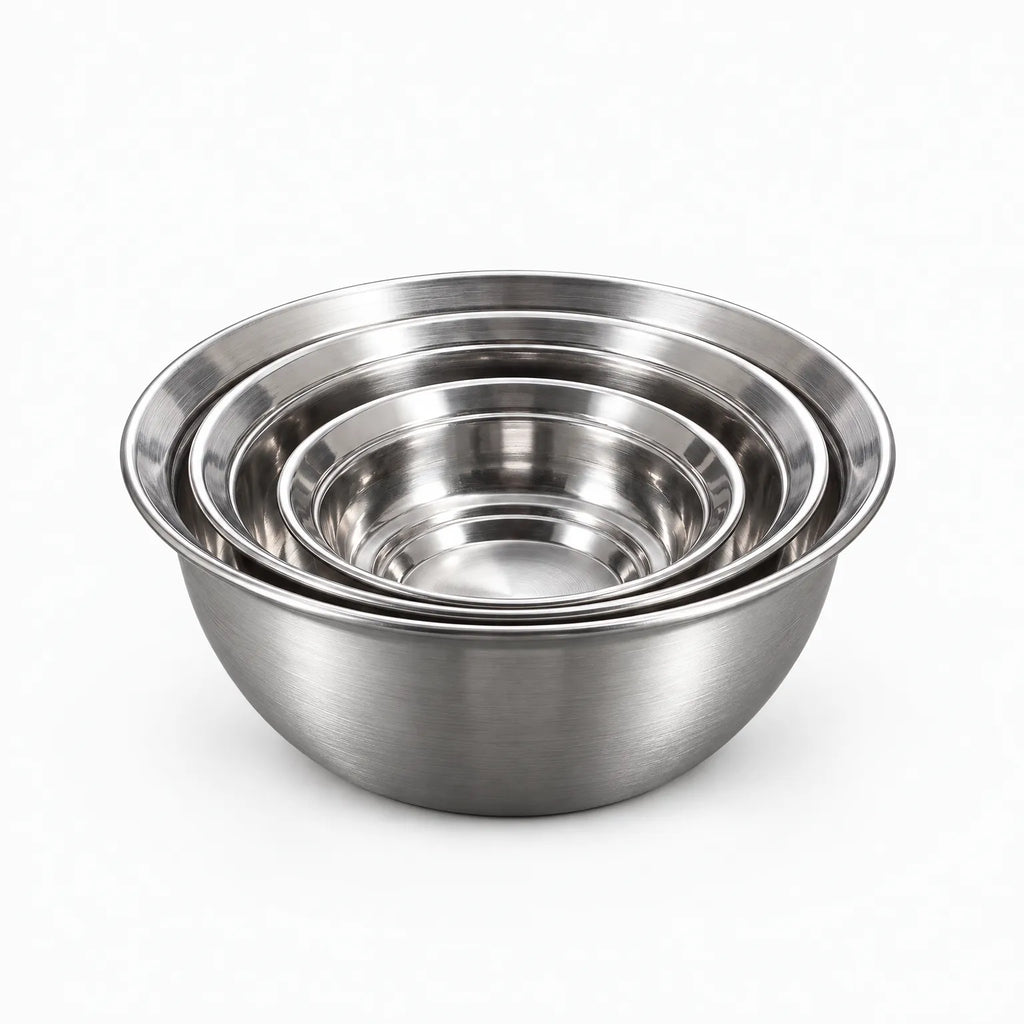 Veldari - Nesting Round Food Prep Bowls Whisking Dressings And Batters
