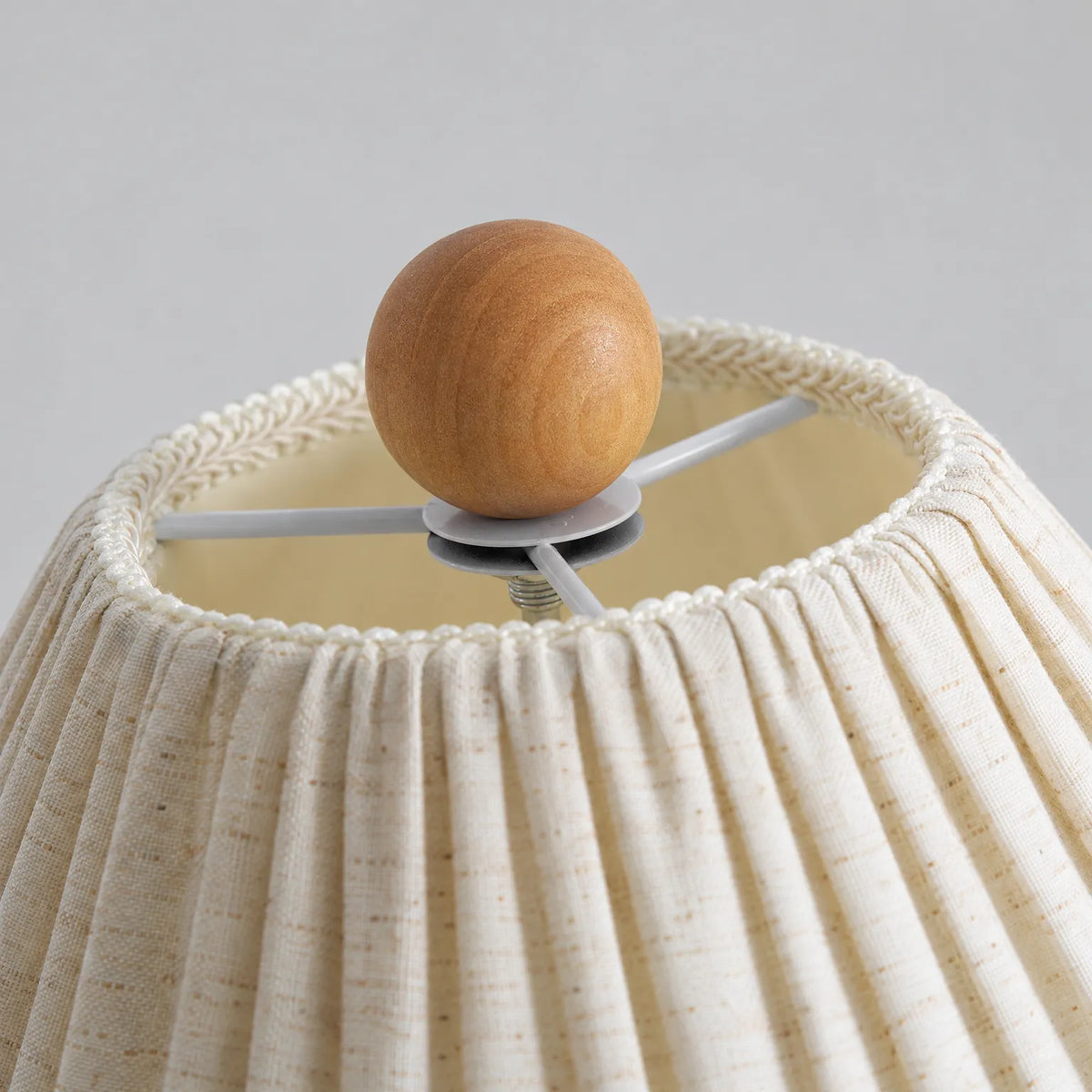 Vellion - Pleated Fabric Table Lamp Reading In Bed
