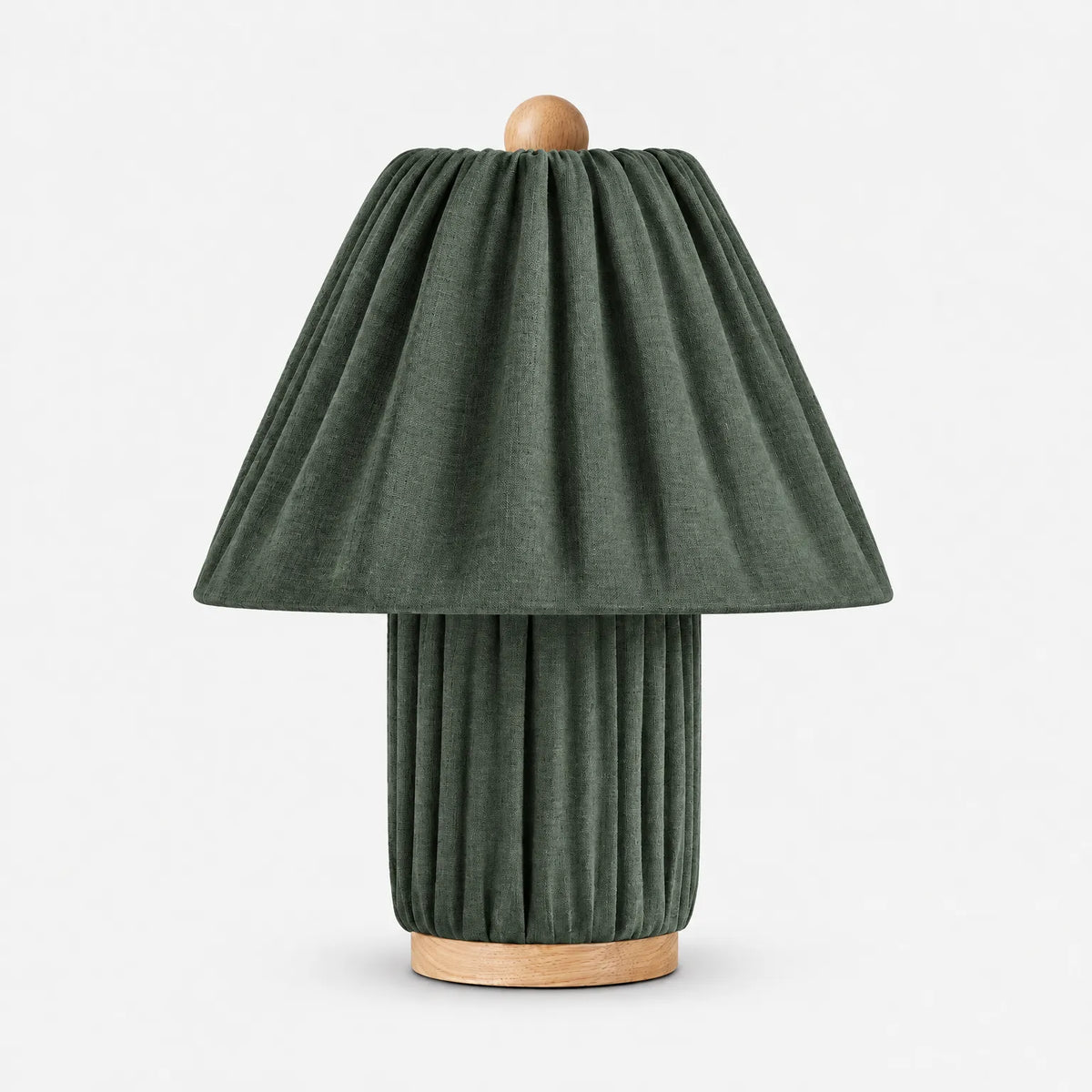Vellion - Pleated Fabric Table Lamp Reading In Bed