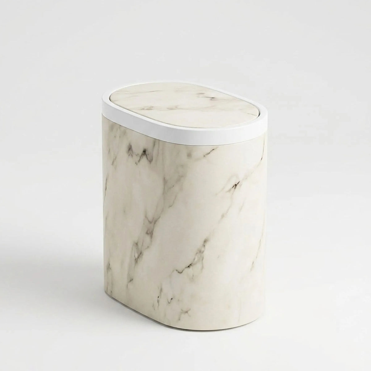 Vestonis - Slimline Oval Waste Bin Bathroom Organisation
