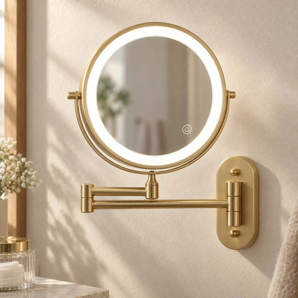 Visage - Wall Mounted Illuminated Makeup Mirror Applying Daily Makeup