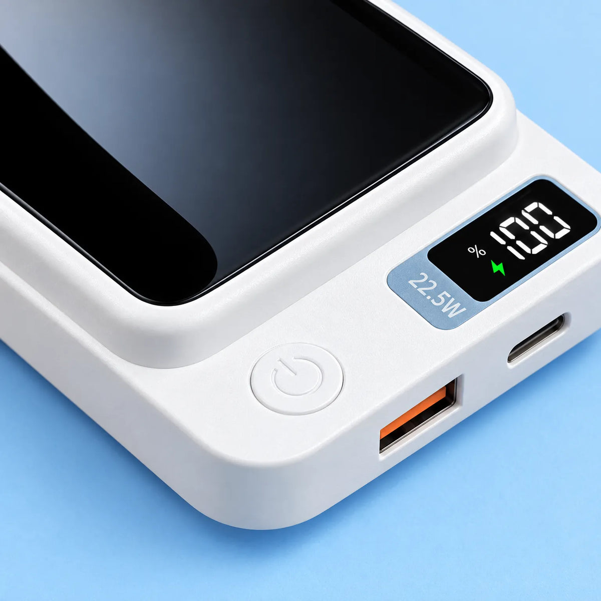 Voltrax - Compact Wireless Power Bank Charging Smartphones On The Go