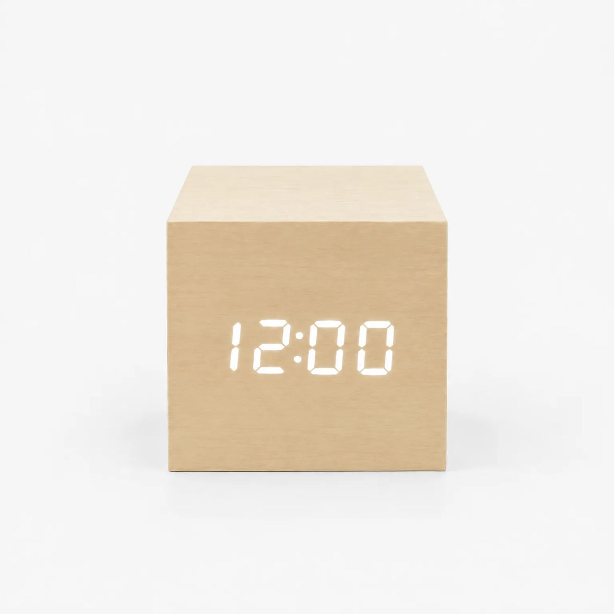 Voxcube - Minimalist Cube Led Alarm Clock Checking The Time