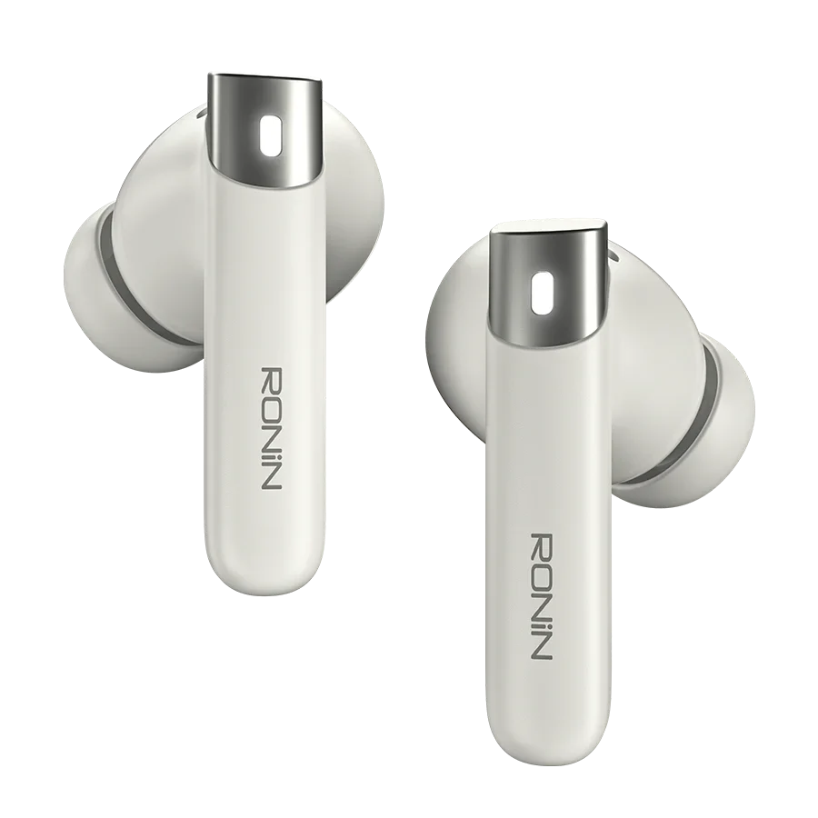 In-ear earbuds seated in a matching charging case