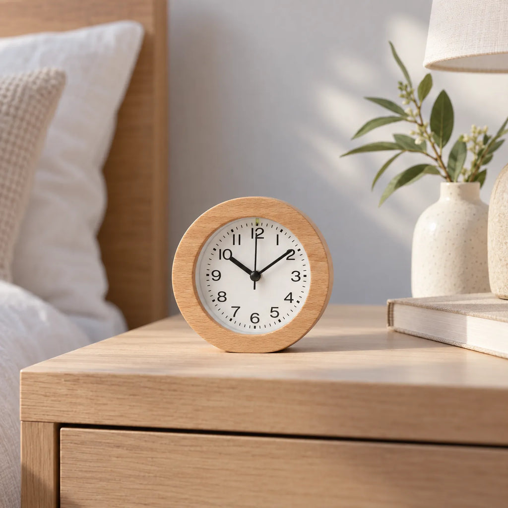 Woodwell - Minimalist Wooden Alarm Clock Waking Up Gently