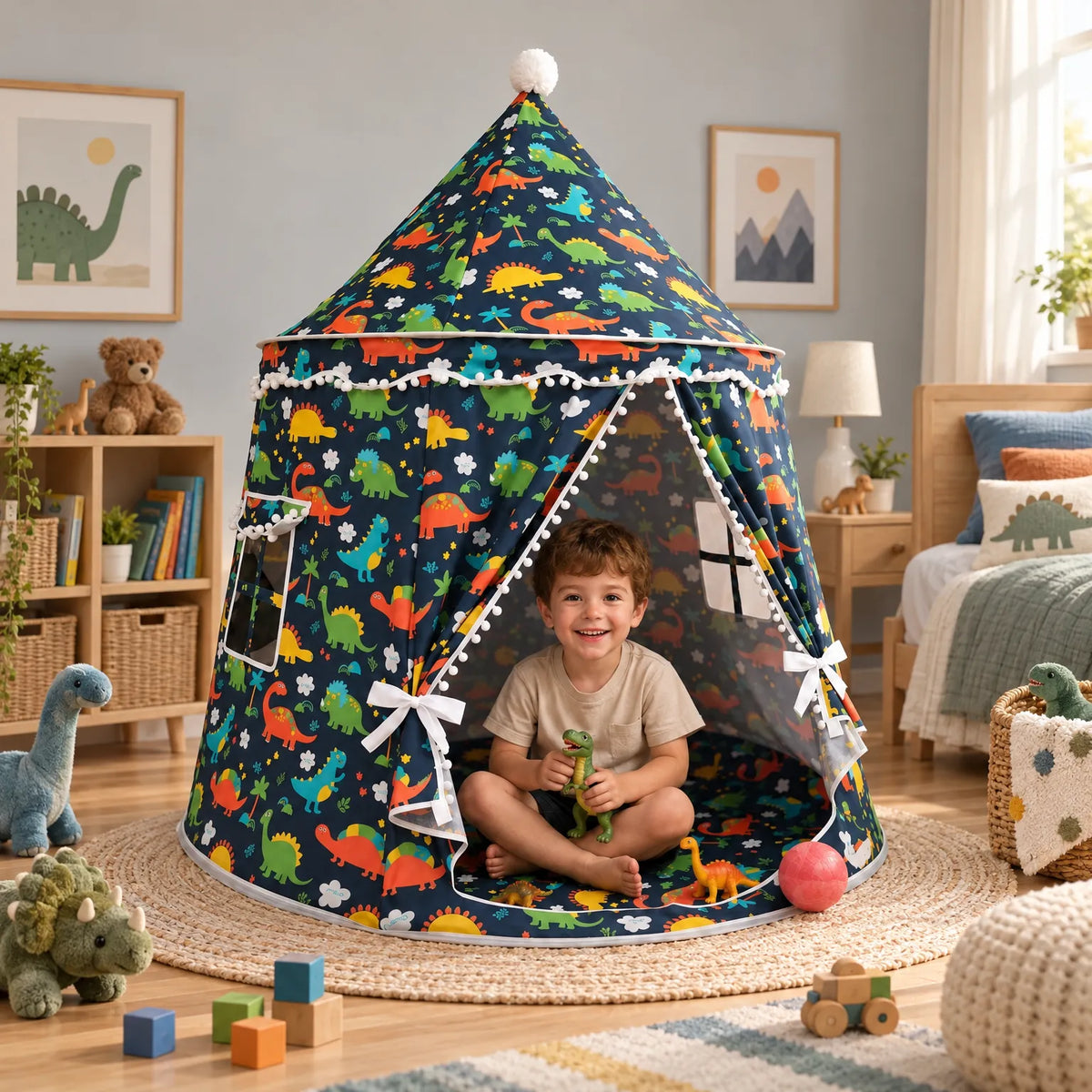 Zandor - Children's Indoor Play House Tent Setting Up An Indoor Play Area