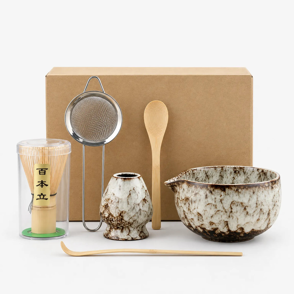 Zenbliss - Traditional Matcha Tea Set Preparing Traditional Matcha