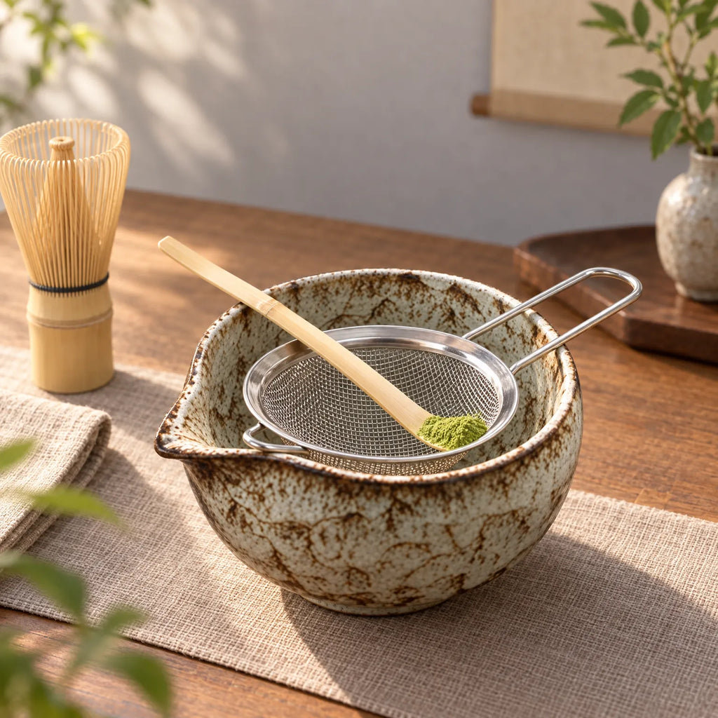 Zenbliss - Traditional Matcha Tea Set Preparing Traditional Matcha