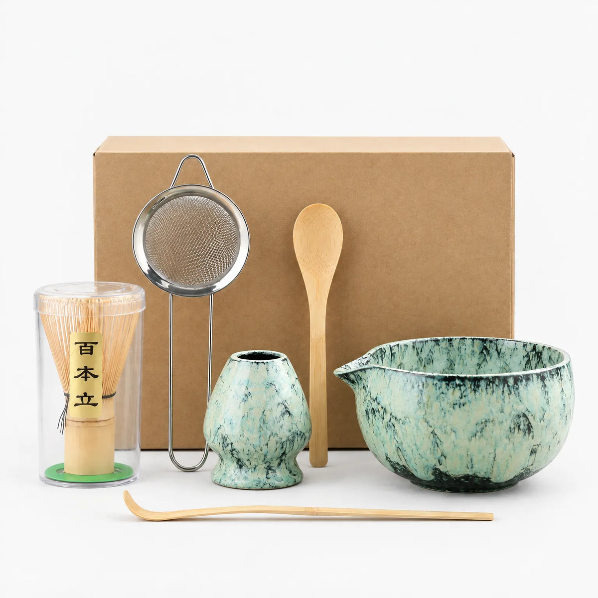 Zenbliss - Traditional Matcha Tea Set Preparing Traditional Matcha