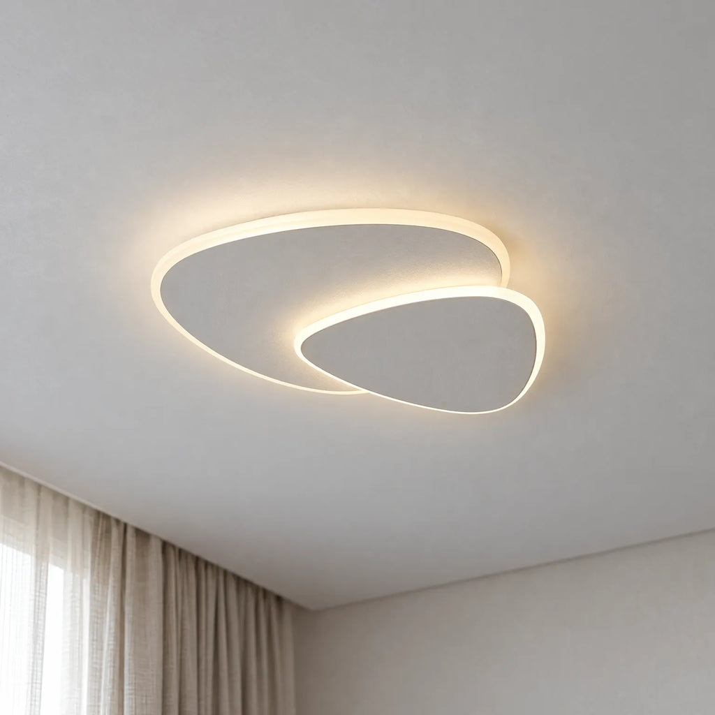 Zephyr - Modern Flush Mount Ceiling Light Illuminates Living Spaces