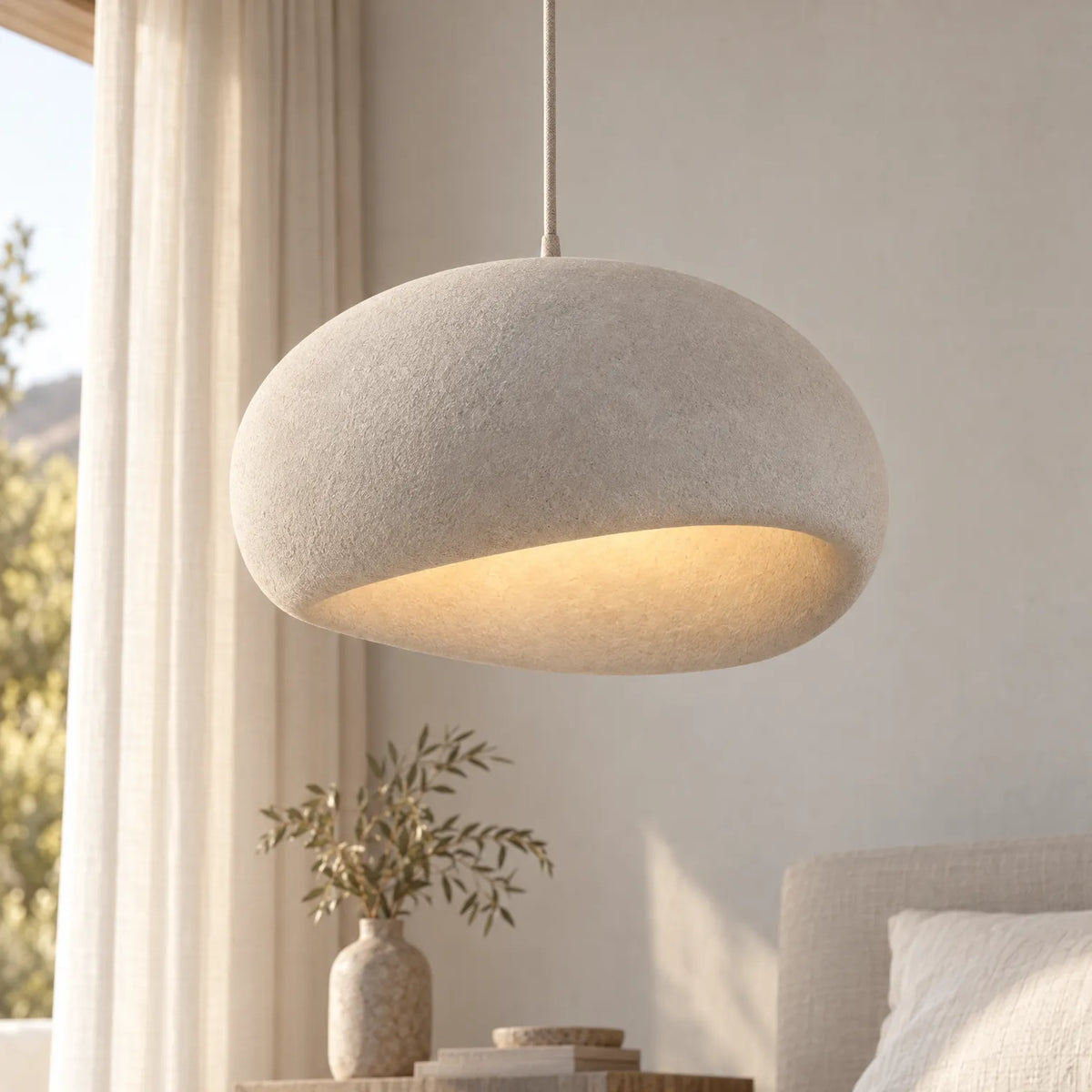 Zovranth - Mushroom Pendant Light Illuminating Living Areas