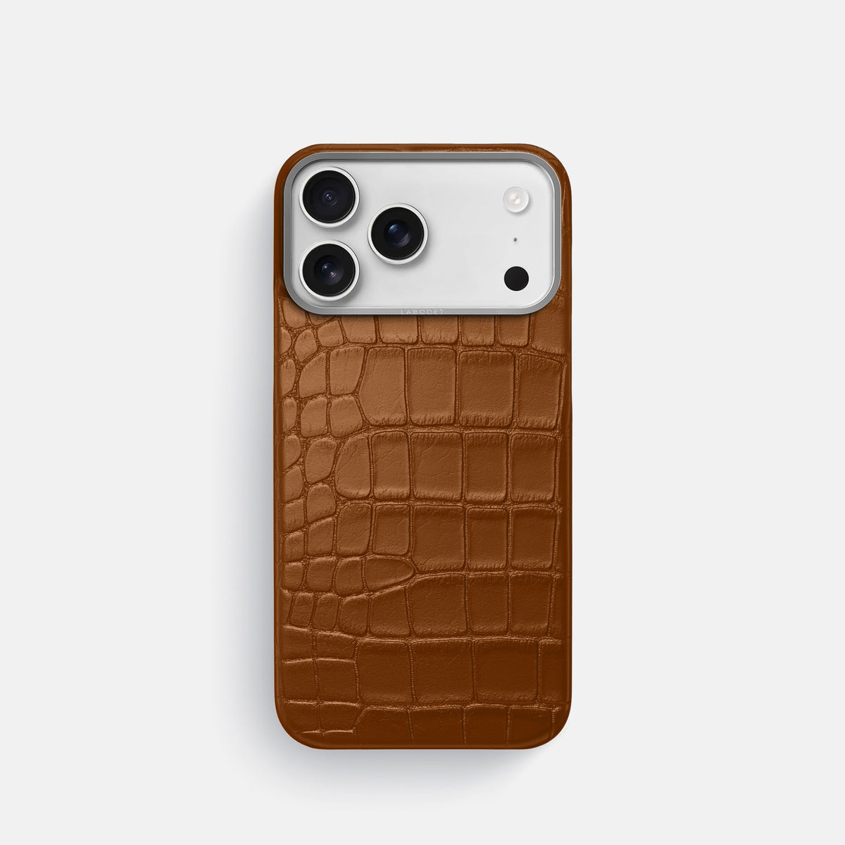 Classic iPhone 17 Pro case with alligator-effect textured finish