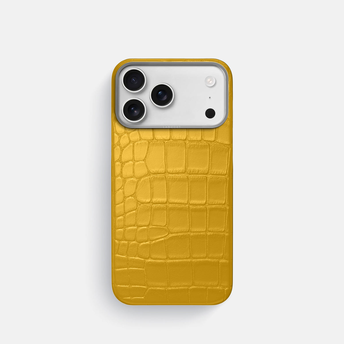 Classic iPhone 17 Pro case with alligator-effect textured finish