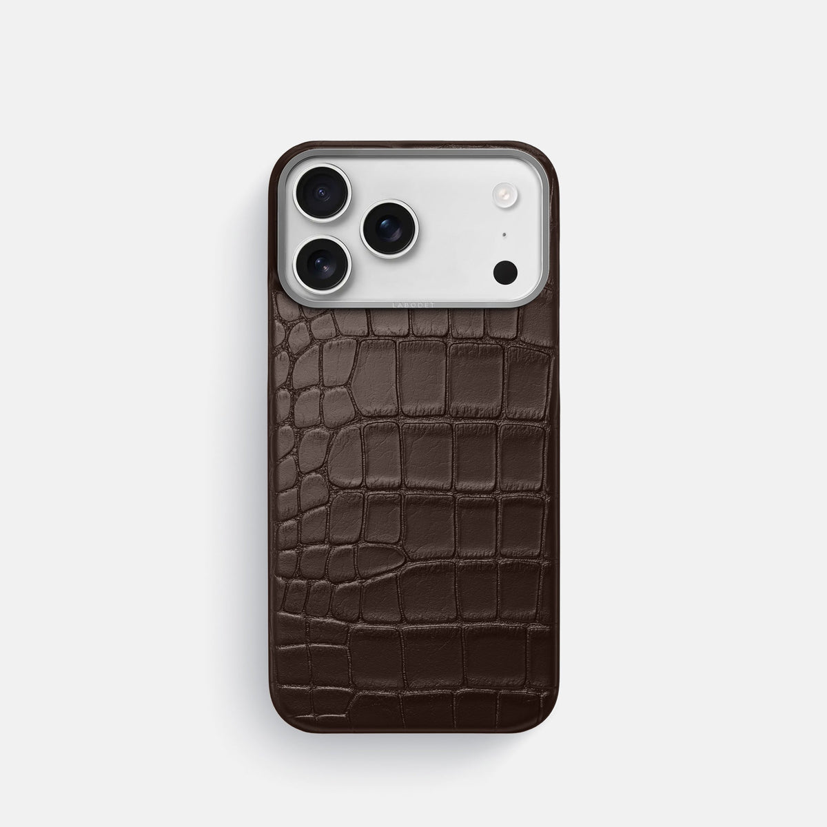 Classic iPhone 17 Pro case with alligator-effect textured finish