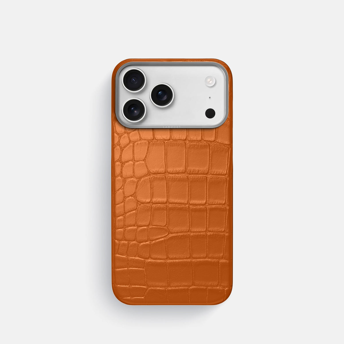 Classic iPhone 17 Pro case with alligator-effect textured finish