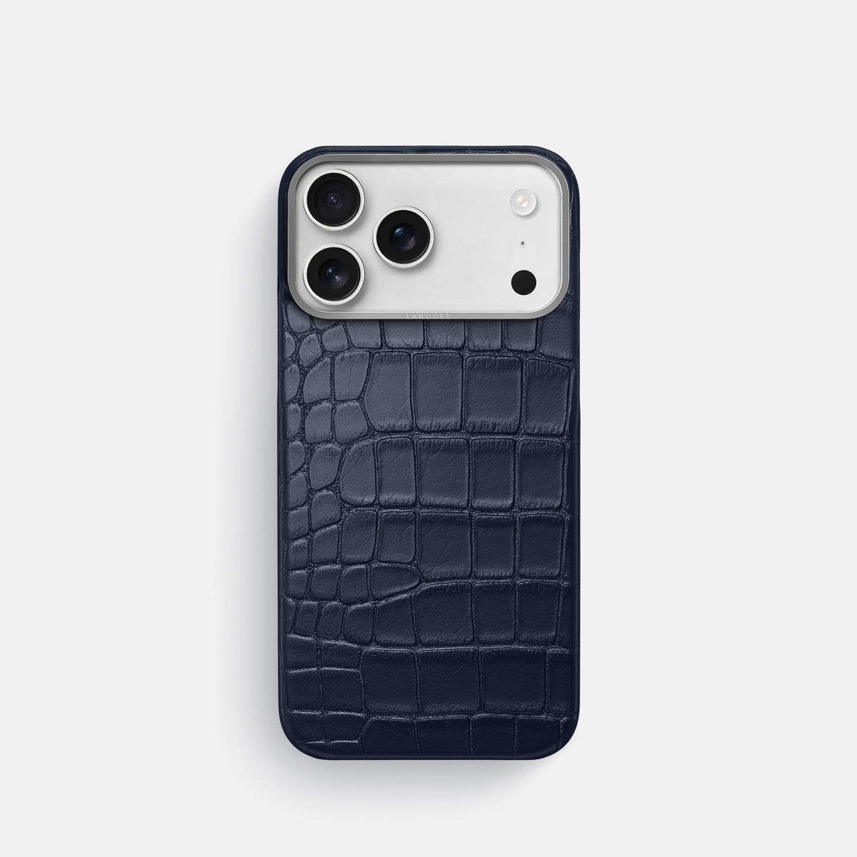 Classic iPhone 17 Pro case with alligator-effect textured finish