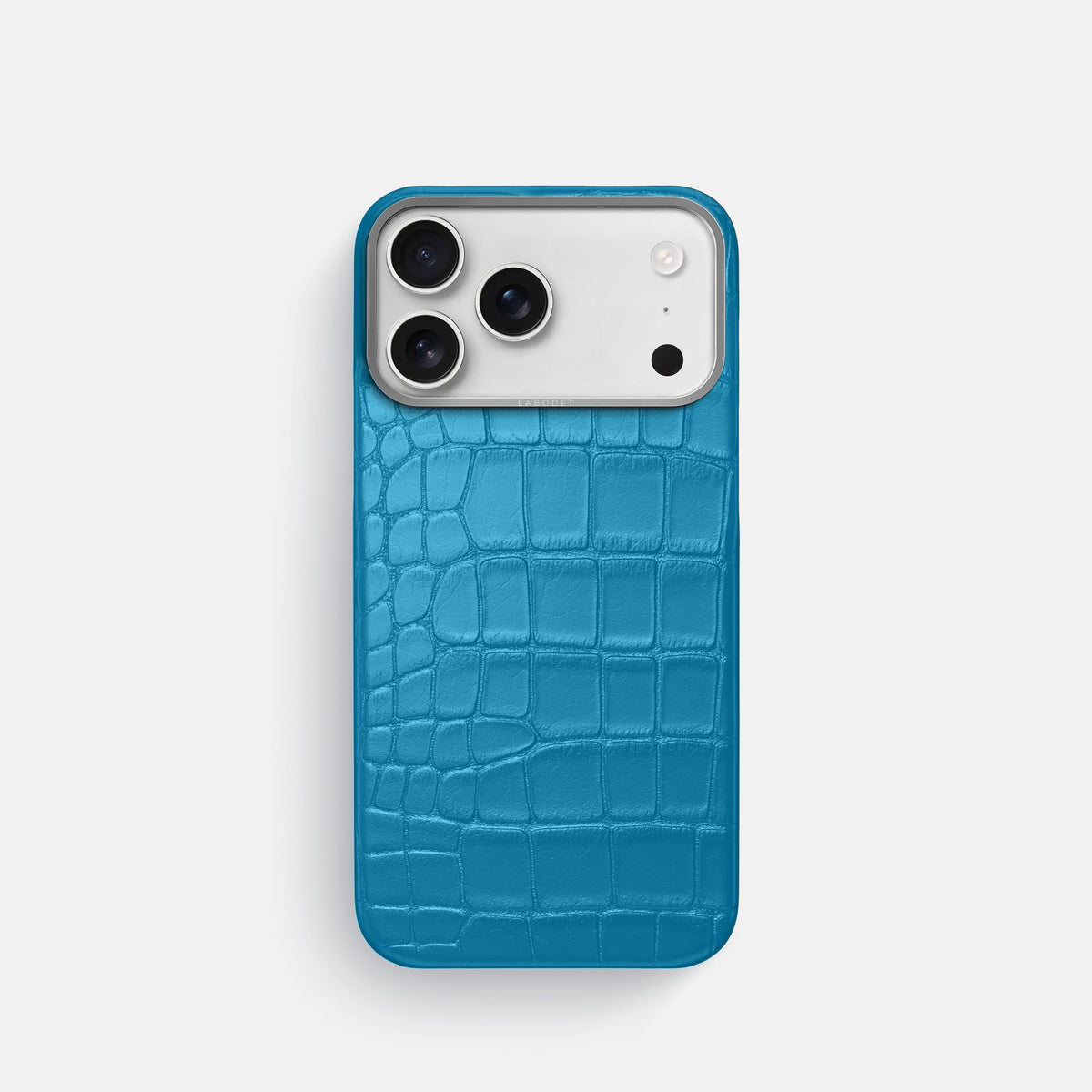 Classic iPhone 17 Pro case with alligator-effect textured finish