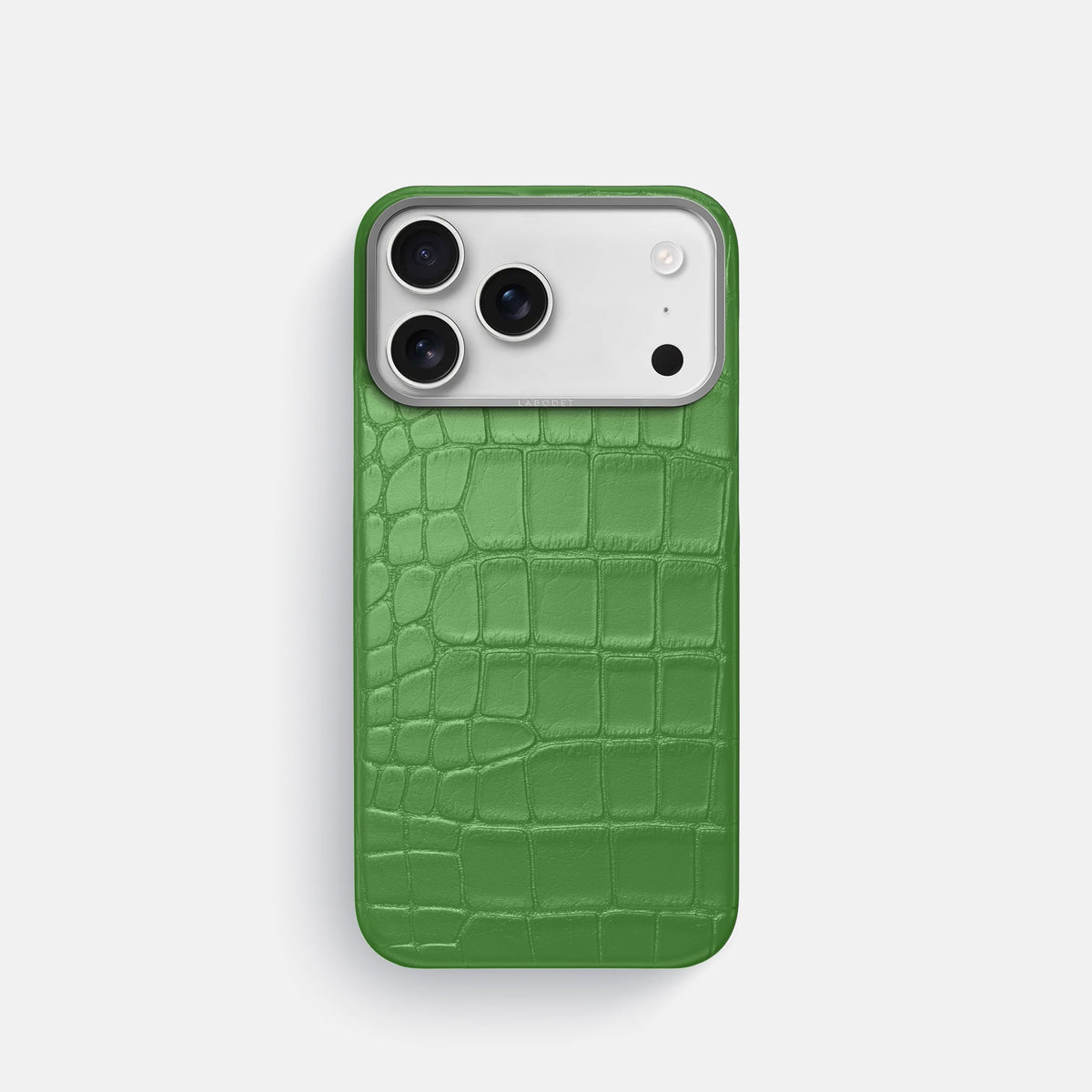 Classic iPhone 17 Pro case with alligator-effect textured finish