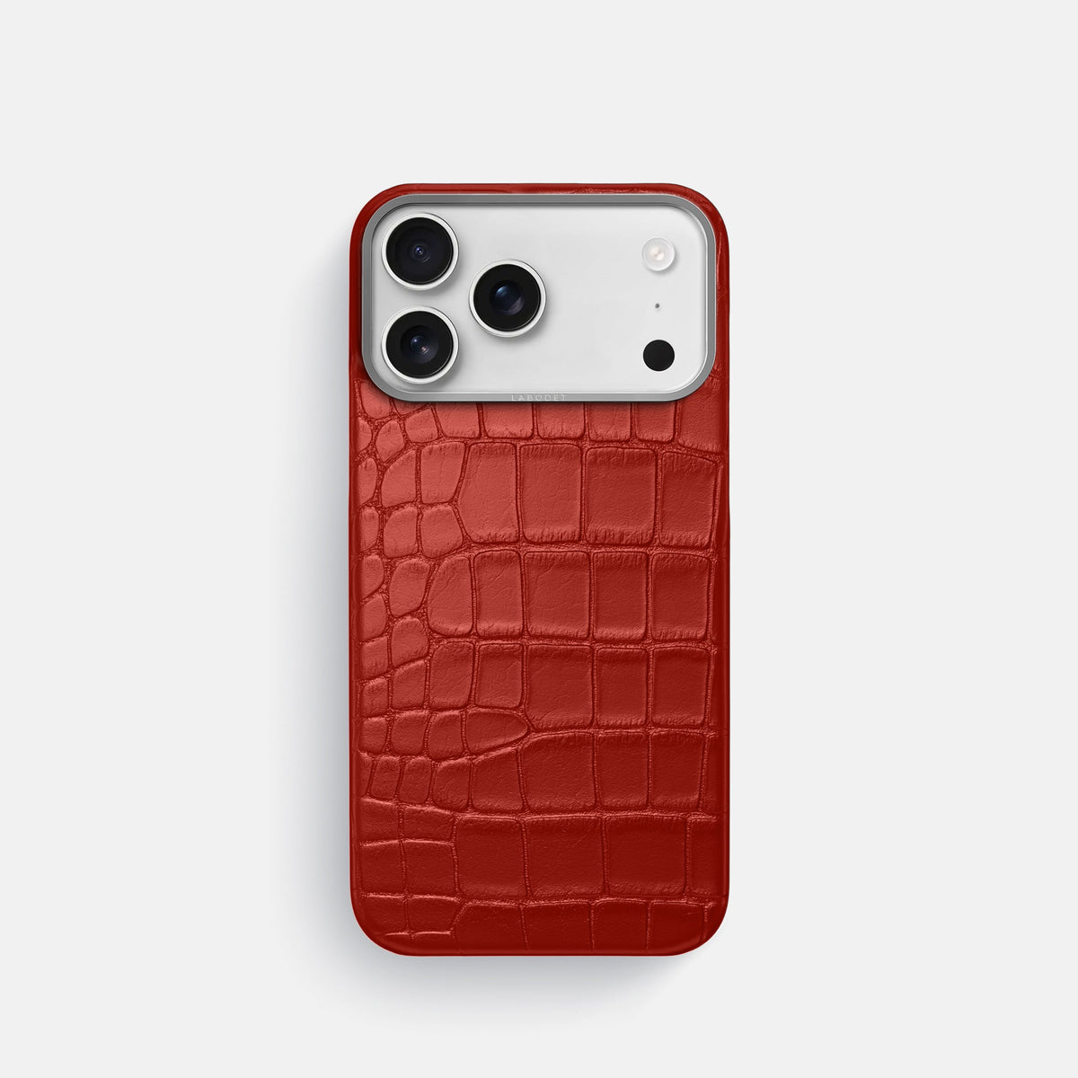 Classic iPhone 17 Pro case with alligator-effect textured finish