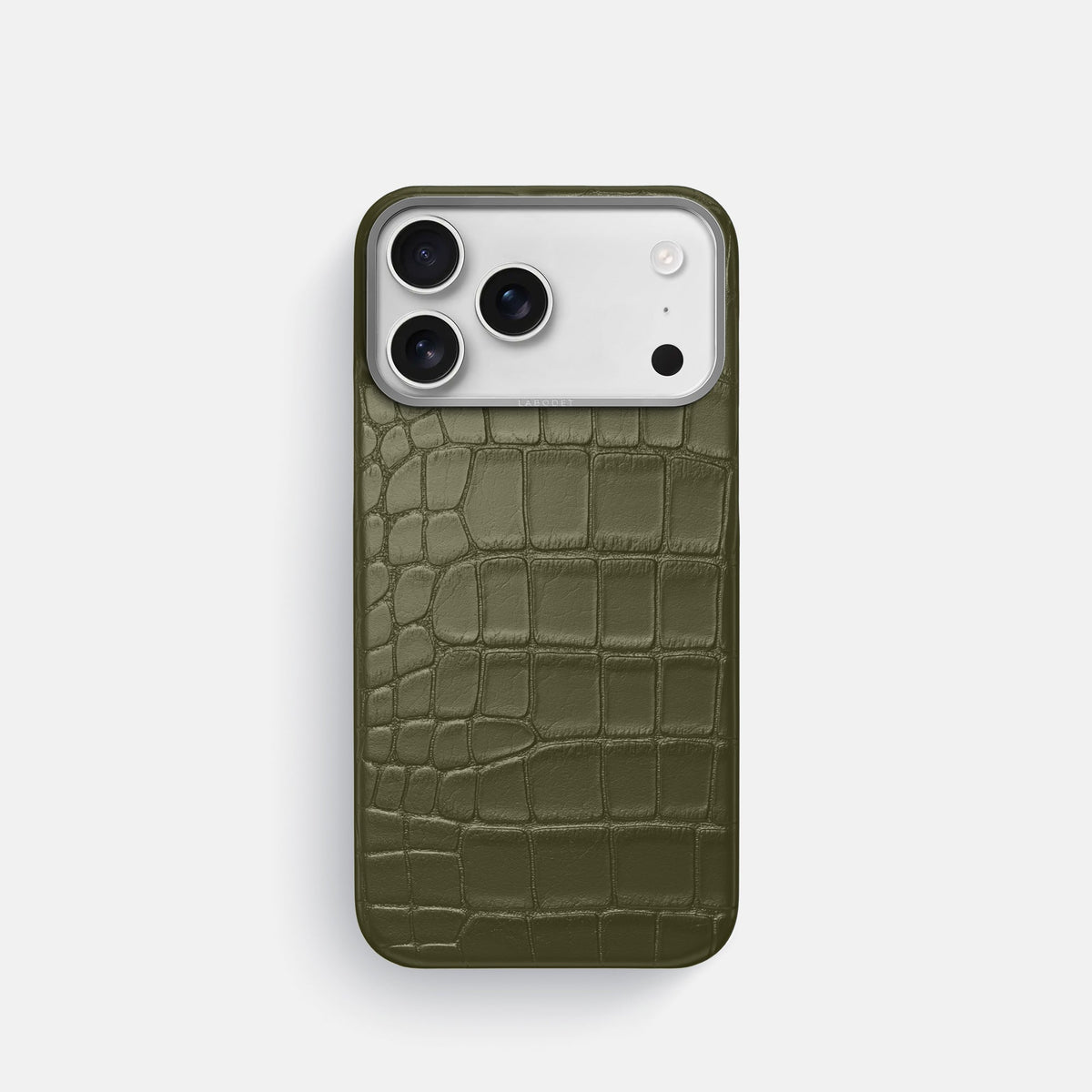 Classic iPhone 17 Pro case with alligator-effect textured finish