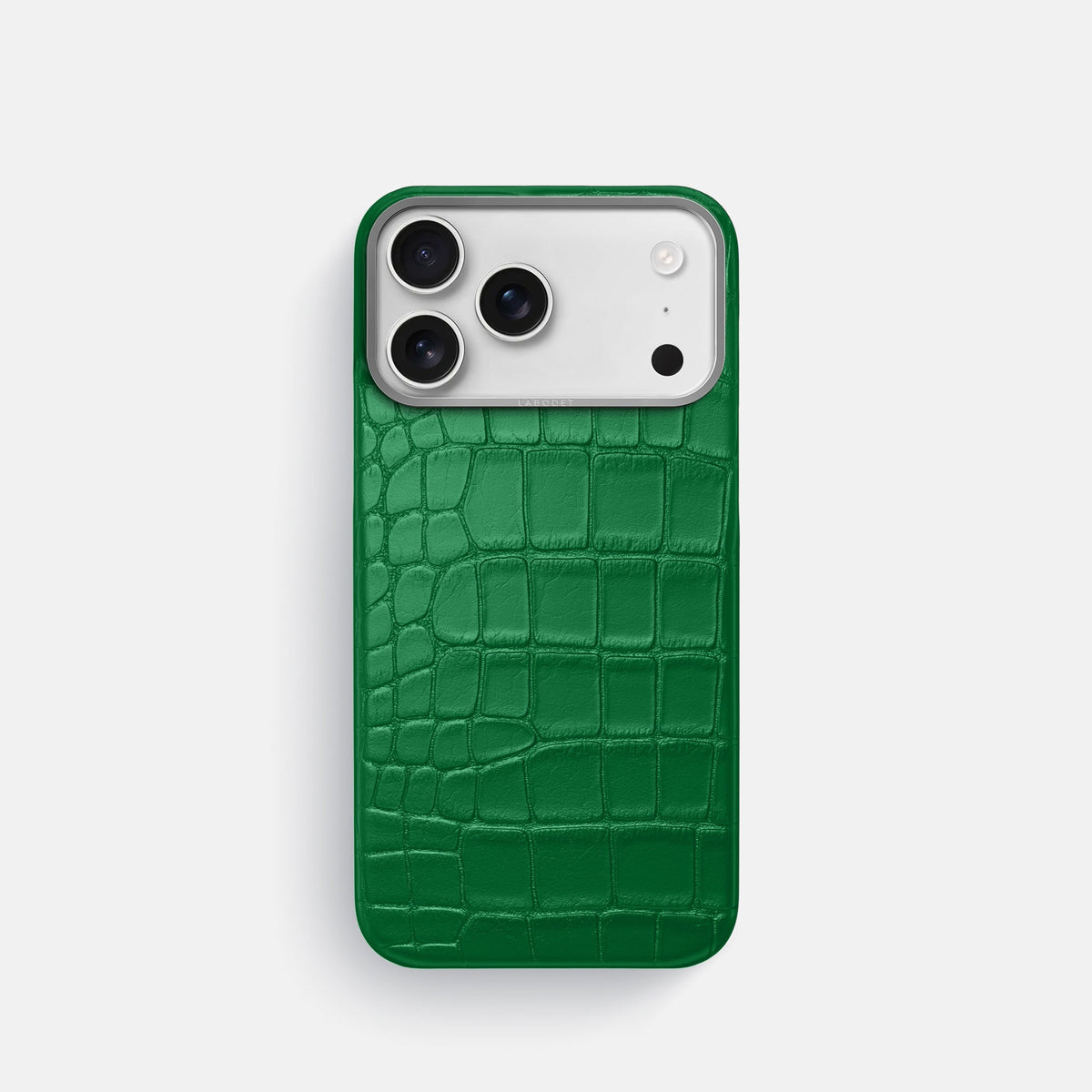 Classic iPhone 17 Pro case with alligator-effect textured finish