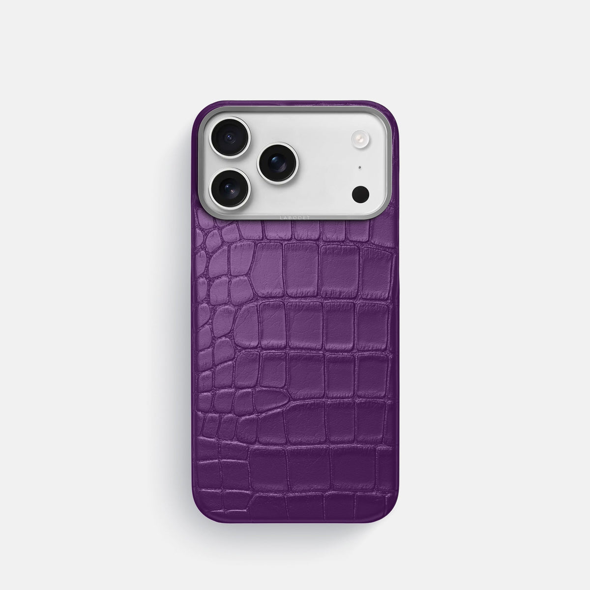 Classic iPhone 17 Pro case with alligator-effect textured finish