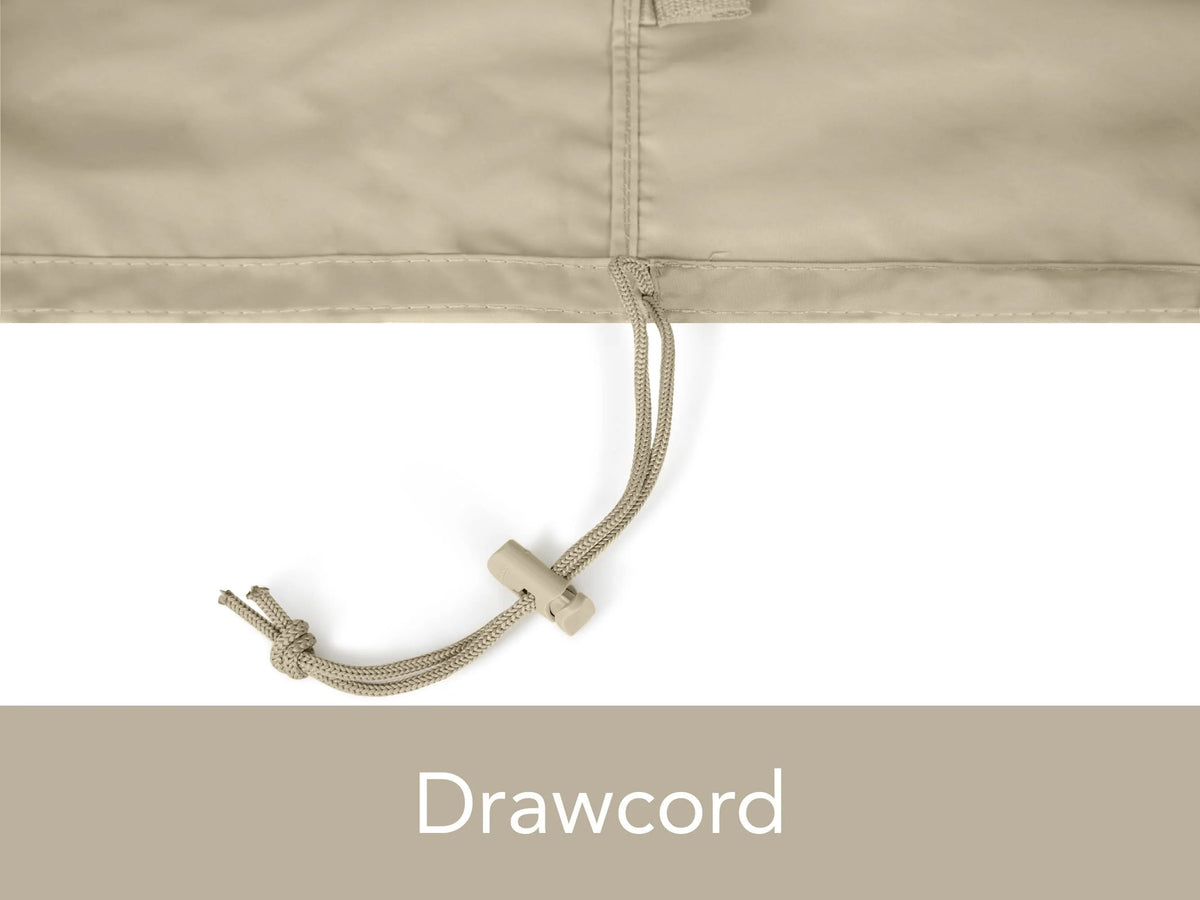 Beige rectangular ice chest cover