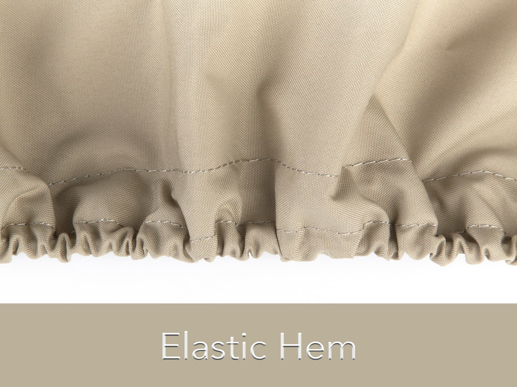 Beige rectangular ice chest cover