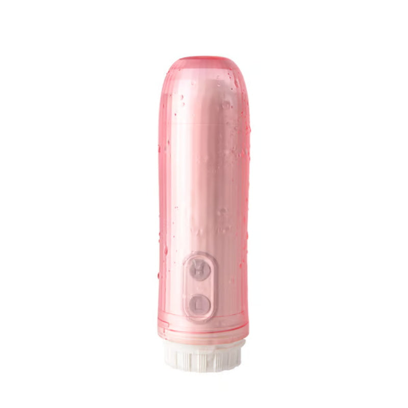 Portable travel bidet bottle with angled nozzle