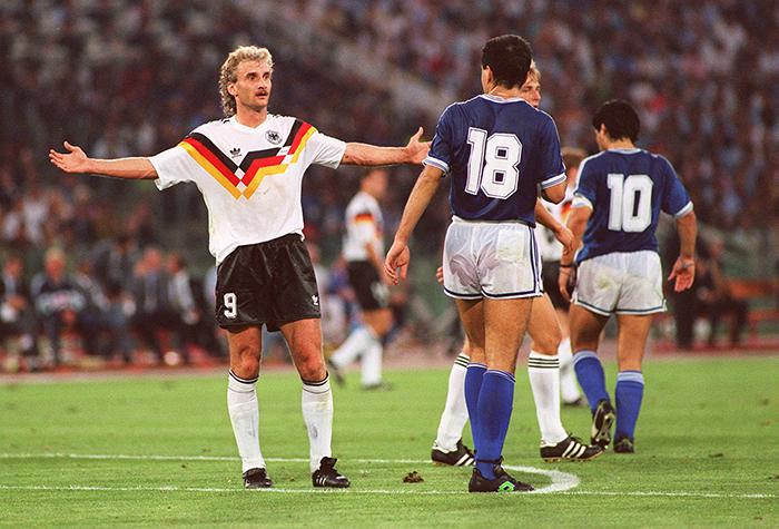 White Germany 1990 football shirt with Matthäus 10 back print
