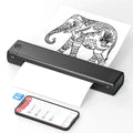 Compact paper printer with smartphone printing app