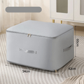 Large zipped clothes storage box with side handles