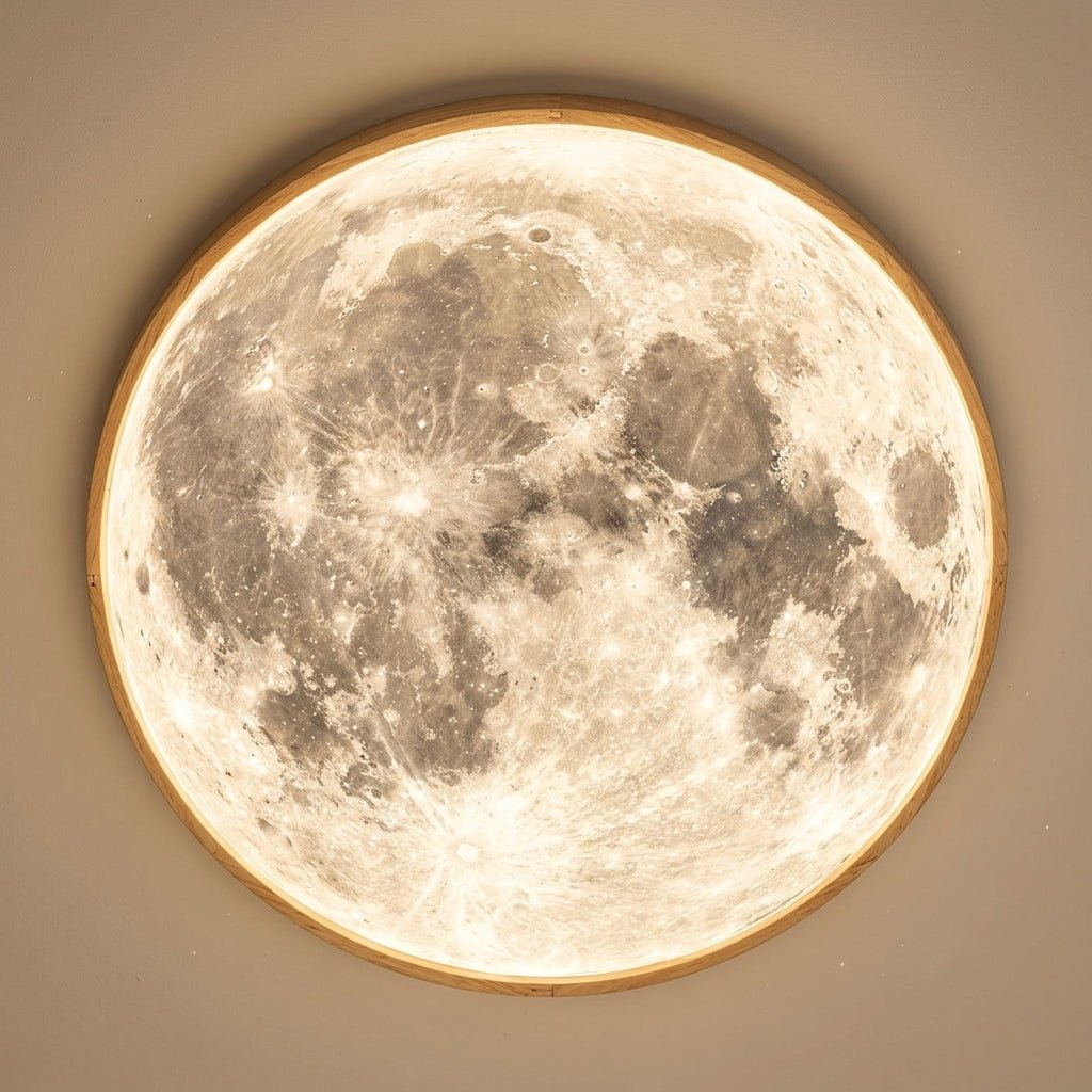 Round dimmable LED ceiling light with a textured decorative diffuser