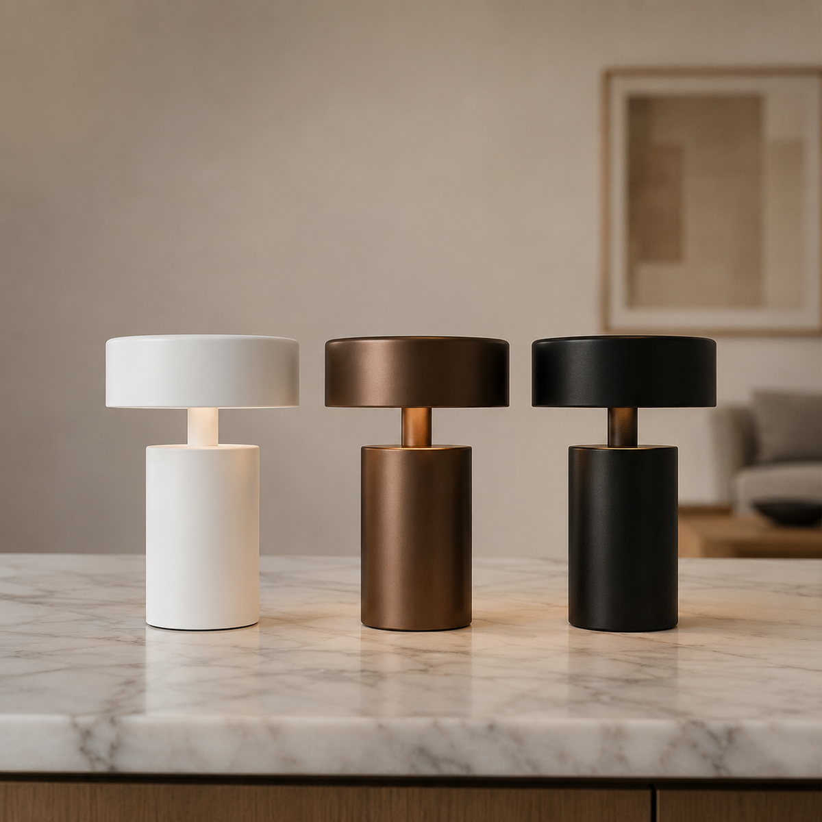 Rechargeable LED portable table lamp