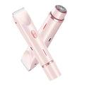 Compact electric handheld hair remover with integrated grooming head