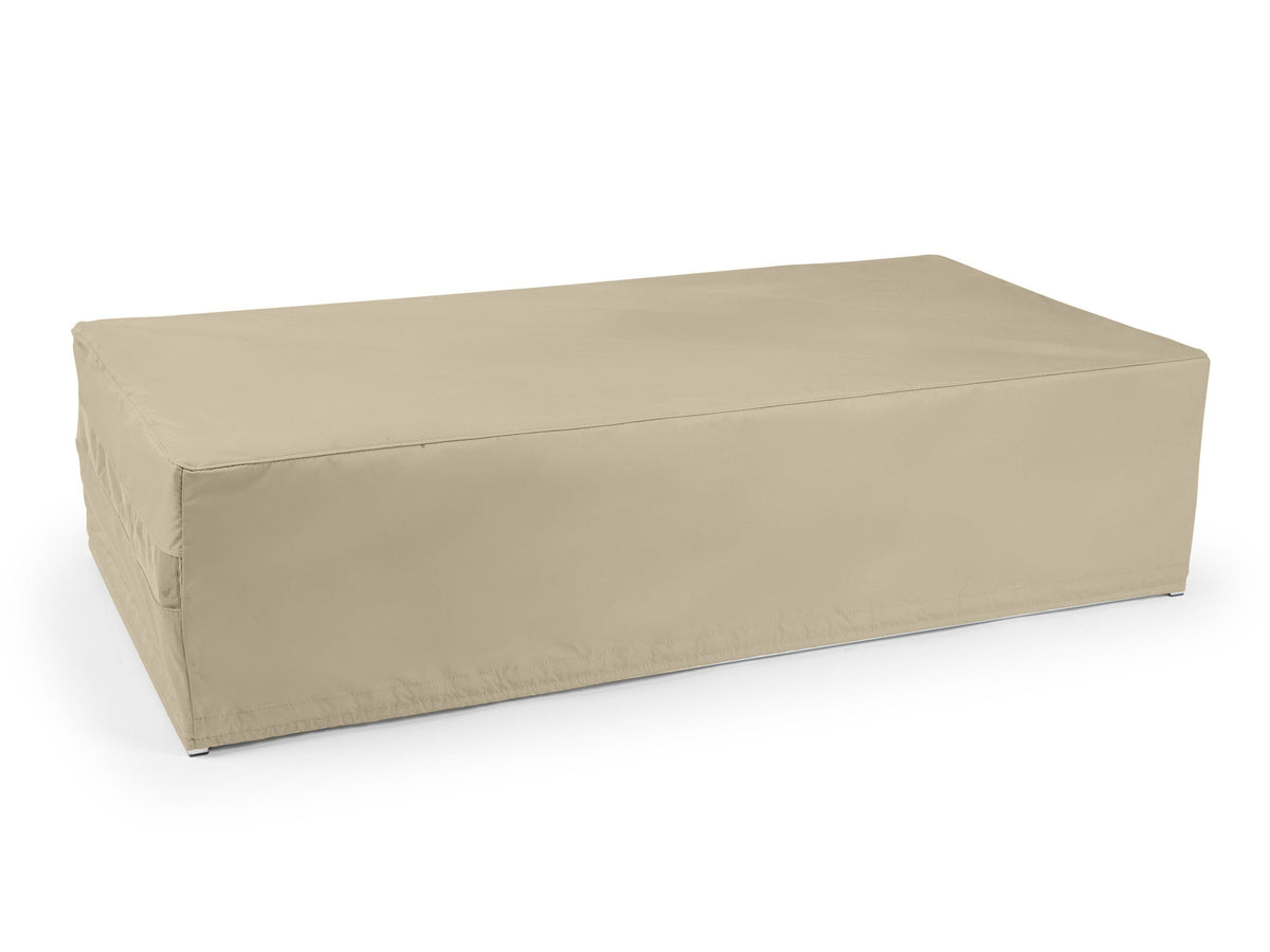 Beige rectangular ice chest cover