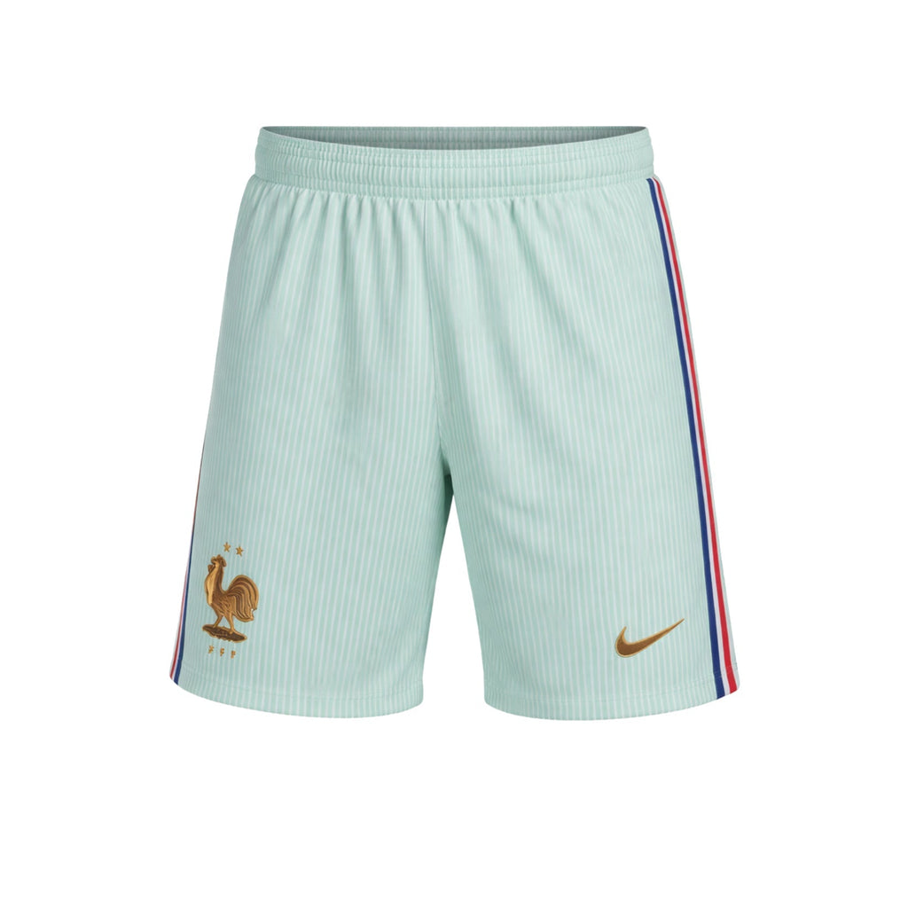 Pale green kids football kit with shirt, shorts and matching socks