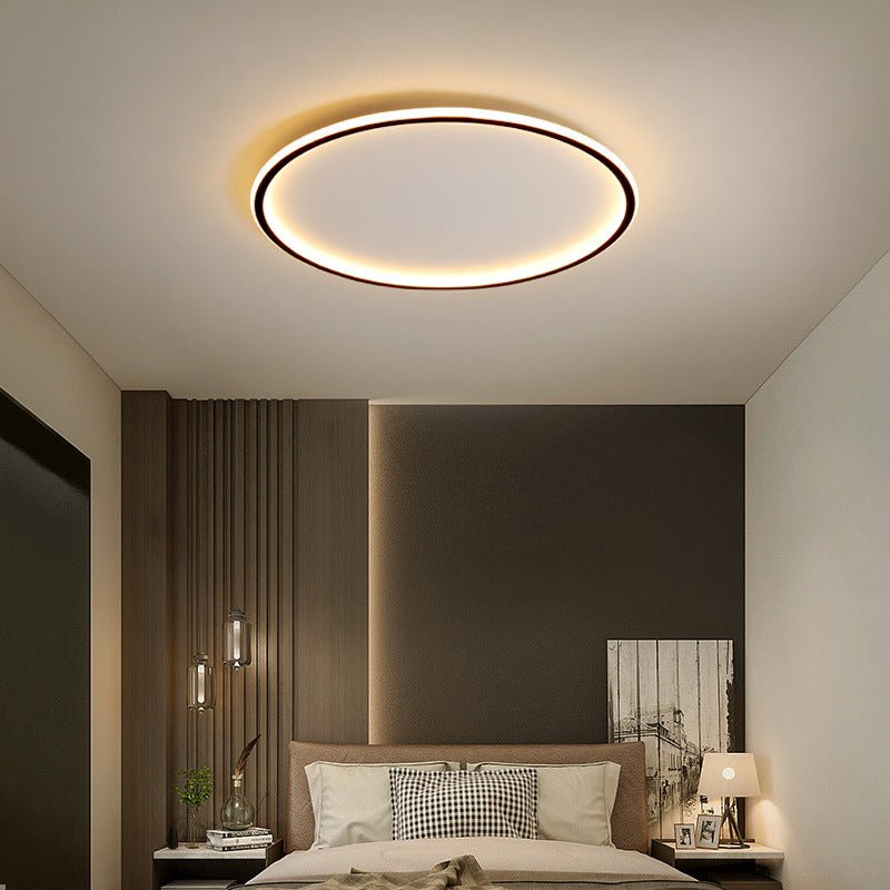 Round LED ceiling light with a slim circular illuminated ring