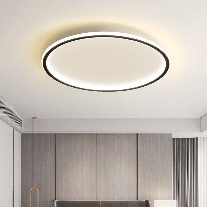 Round LED ceiling light with a slim circular illuminated ring