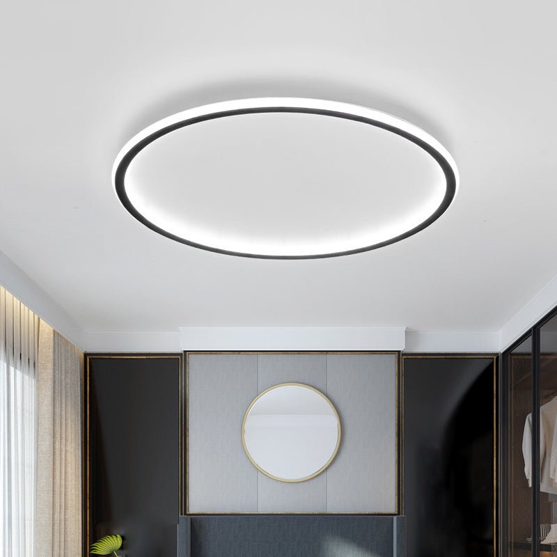 Round LED ceiling light with a slim circular illuminated ring