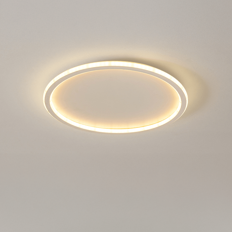 Round LED ceiling light with a slim circular illuminated ring
