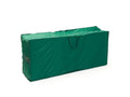 Green outdoor cushion storage bag with carry handles