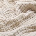 Soft textured blanket with a raised rippled surface