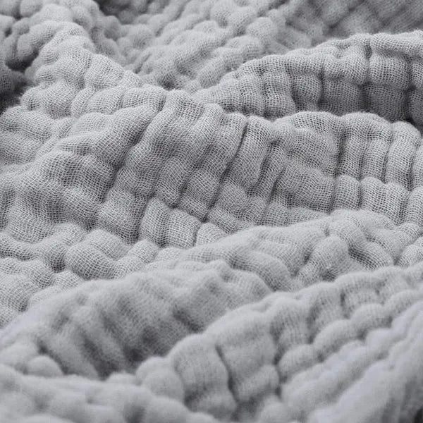 Soft textured blanket with a raised rippled surface