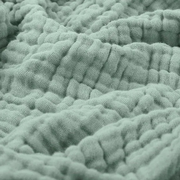 Soft textured blanket with a raised rippled surface
