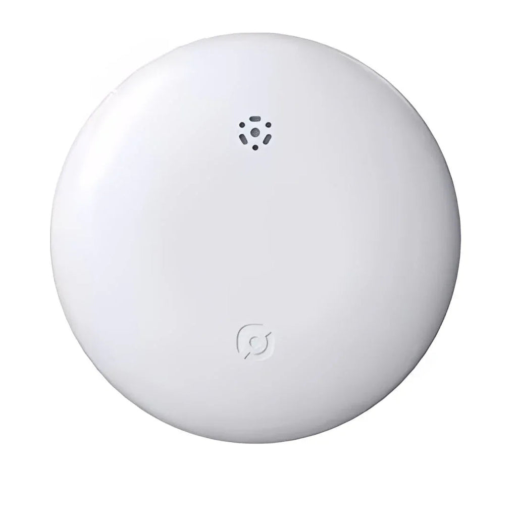 Compact round GPS tracker in white and black
